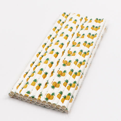 Biodegradable Pinapple Paper Straws 1 1