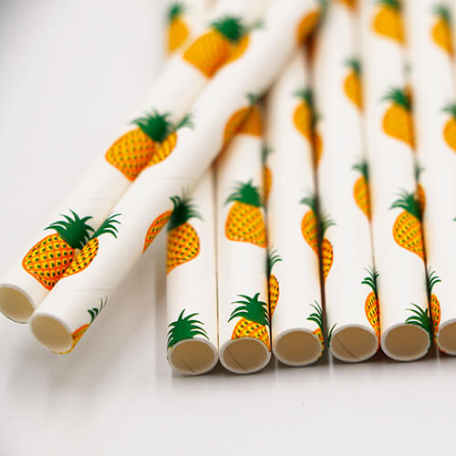 Biodegradable Pinapple Paper Straws 4 1