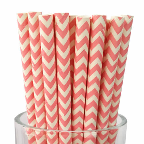 Green Stripe Paper Spoon Straws Biodegradable - paperstrawtech