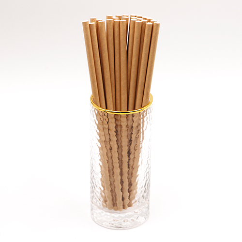 Classic Dye Free Brown Kraft Jumbo Paper Drinking Straws 1