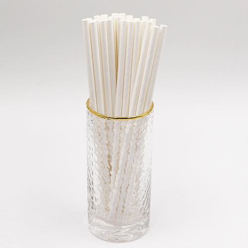 Classic Plain White Jumbo Paper Straws 1