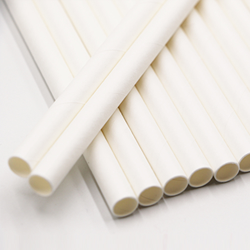 Classic Plain White Jumbo Paper Straws 2
