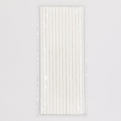 Classic Plain White Jumbo Paper Straws 4