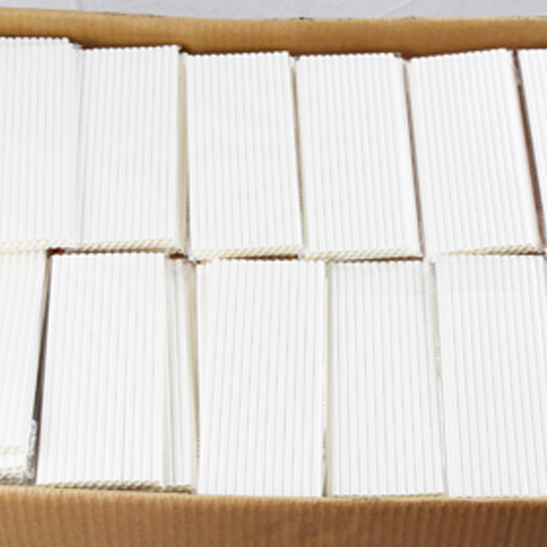 Classic Plain White Jumbo Paper Straws 5