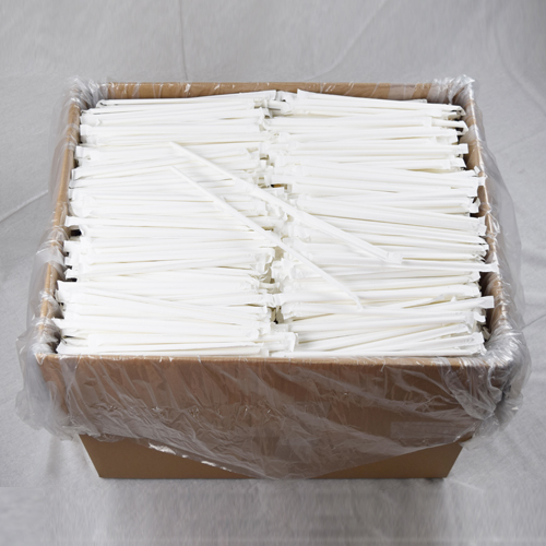 Classic Plain White Jumbo Paper Straws 6