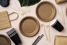 composition different eco friendly tableware1080
