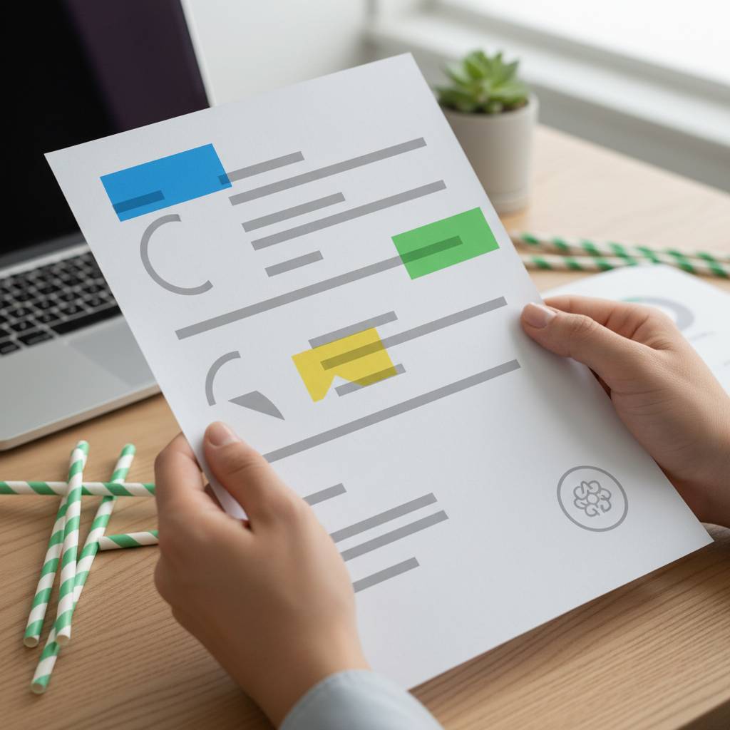 A sample compostability certificate with the certifying body, validity date, and product scope highlighted.