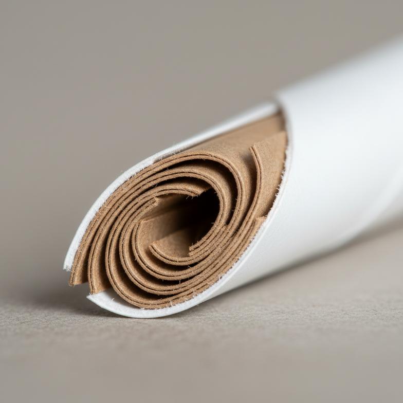 close-up showing the layers and construction of a multi-ply paper tube