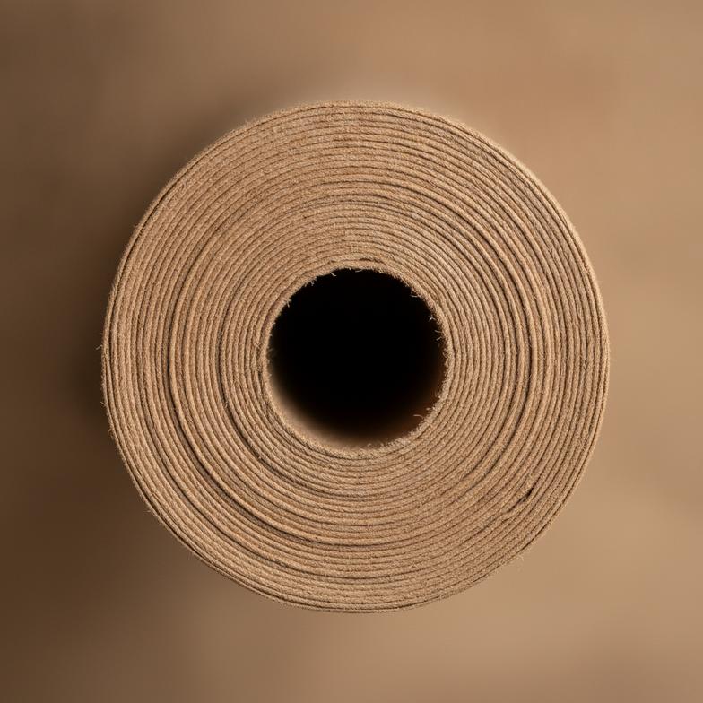 A close-up of a firework paper tube's spiral winding, showing material quality.
