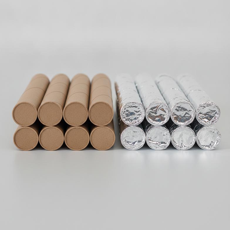 foil wrapped vs plain kraft firework paper tubes 1