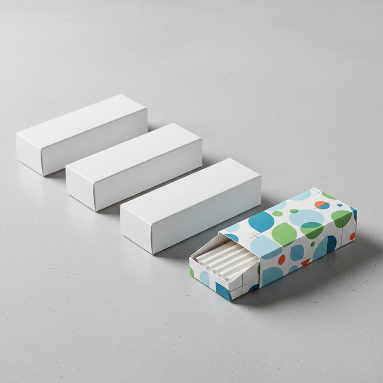 A branded box of custom-printed filter tips