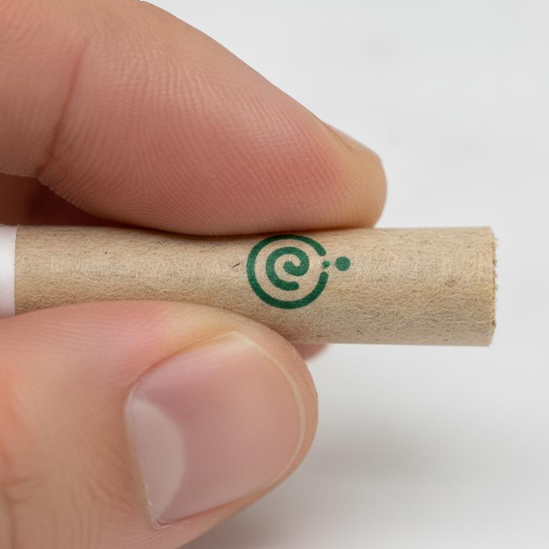Performing a rub test to check the ink adhesion and printing quality on custom hemp filter tips