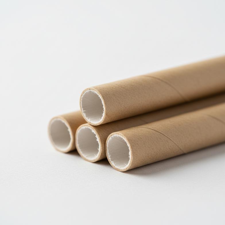 Close-up of high-quality 3-ply paper straws