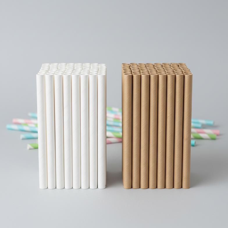 A simple chart showing the 80/20 rule applied to paper straw sales data