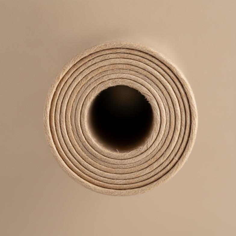 Close-up of the layers of a paper straw, showing the multiple plies of kraft paper that contribute to its structure.