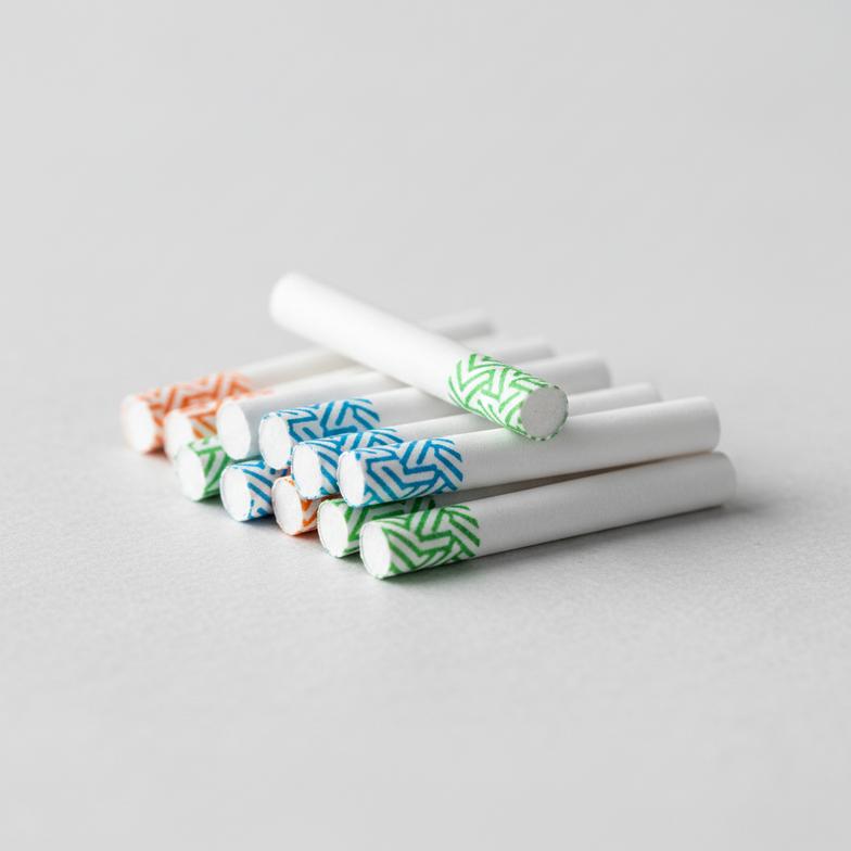 High-quality logo printed filter tips showing crisp artwork and accurate colors